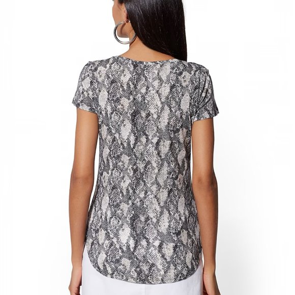 Snake Print Cotton Short Set - M/L - Picture 3 of 10